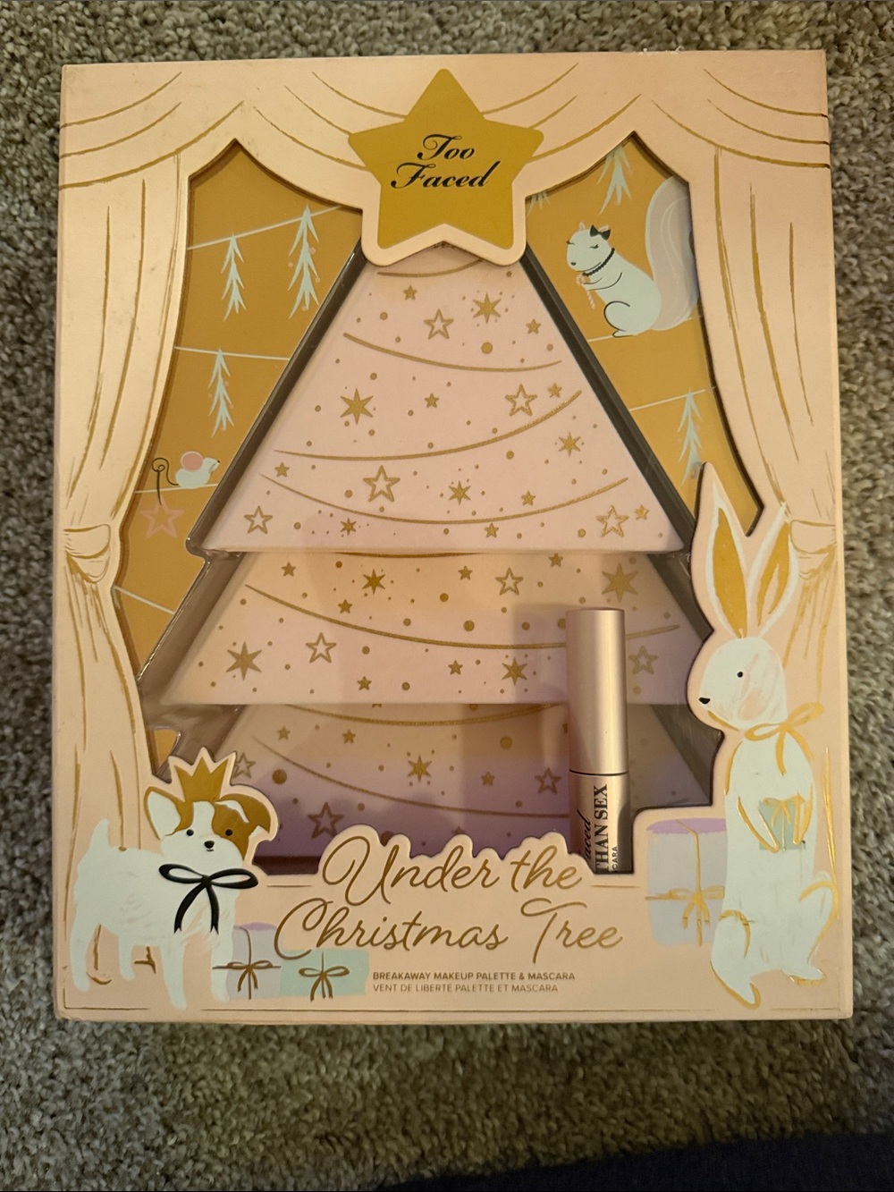 Too Faced Holiday Makeup Set in Pink and Gold